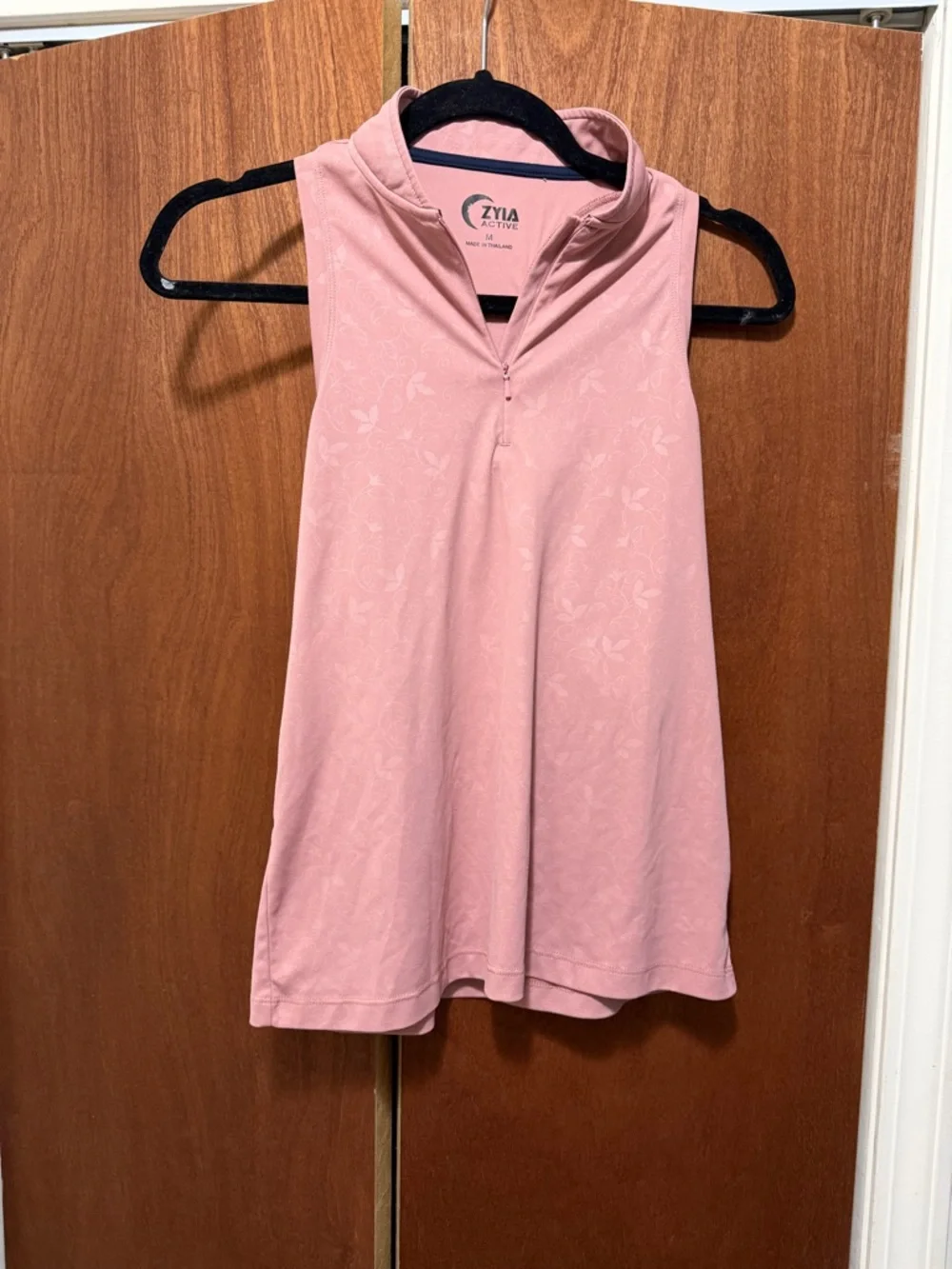 ZYIA Mauve Set Match Zippered Tank